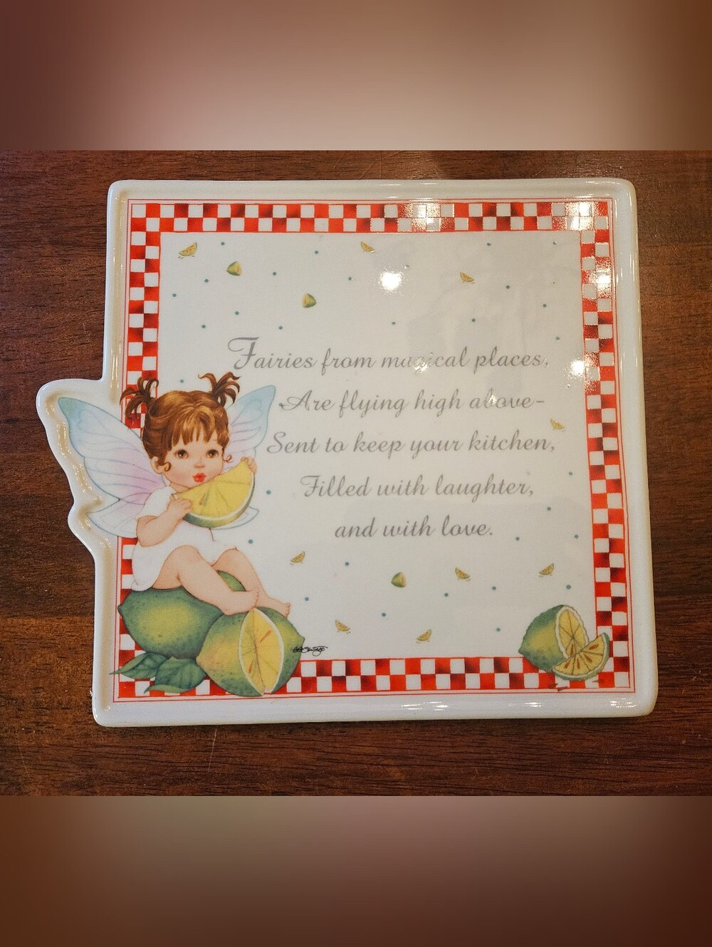 Kitchen Fairy Trivet/Wall Plaque (2003)